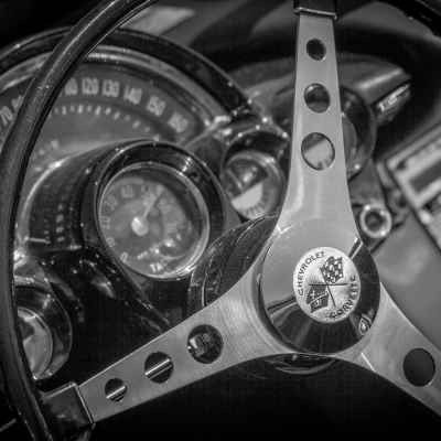 Black Corvette Dash, Car Show, Strathmore, AB, 2026-07-11
