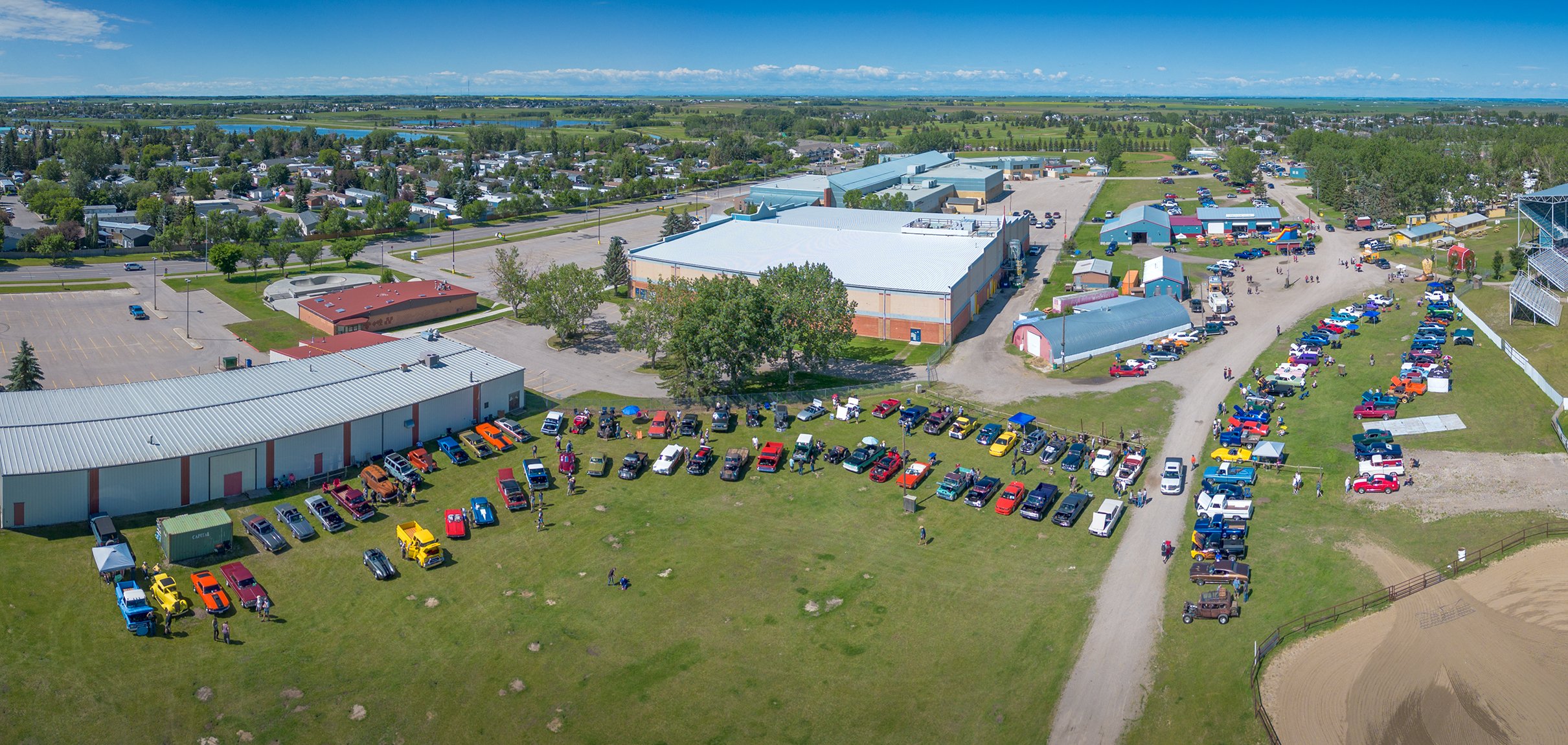 Car-Show-Aerial-001-Strathmore-AB-2024-07-06