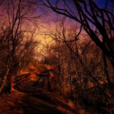 Just a foot bridge, Drumheller, AB, 2025-11-10