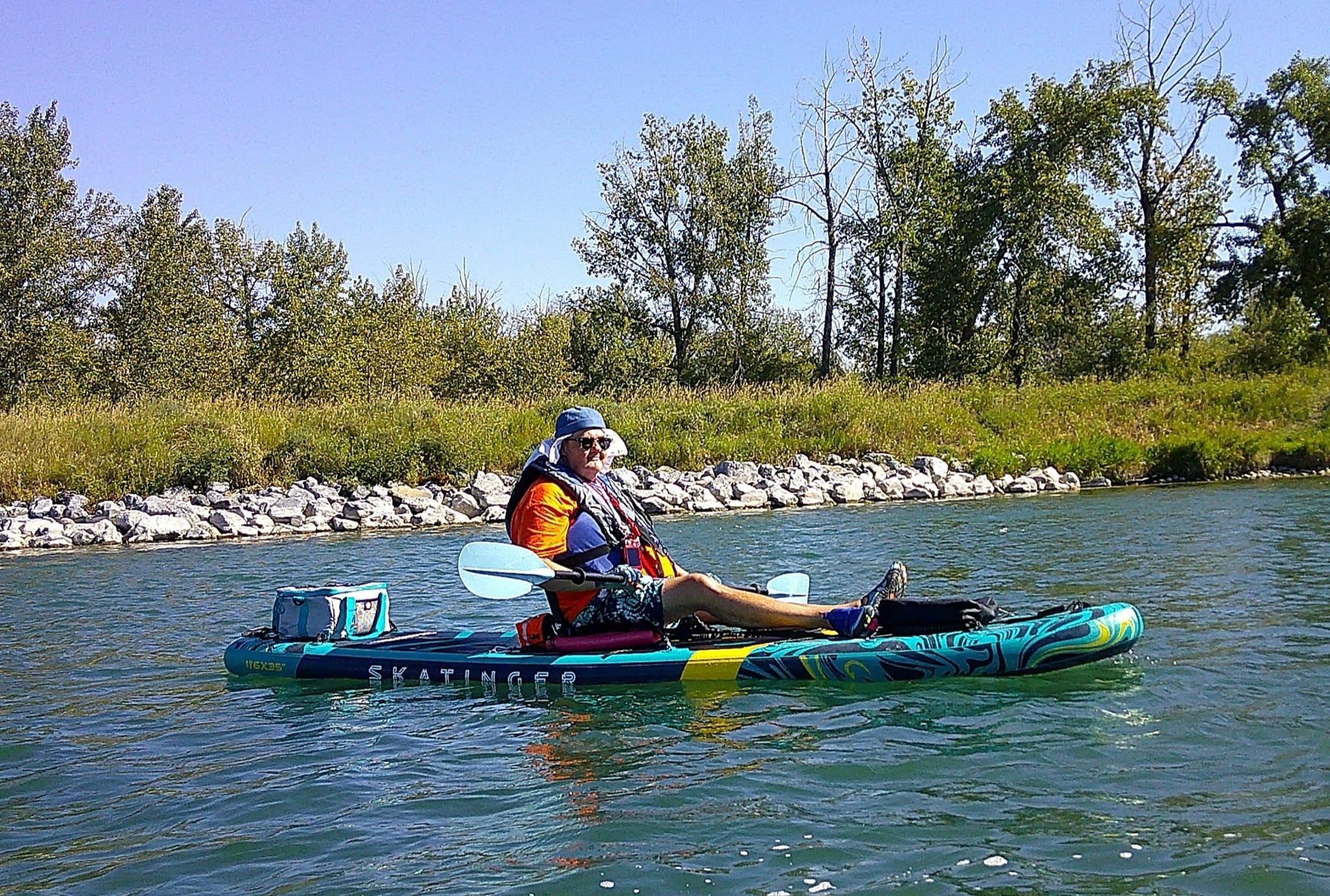 Himself on the Water, Bow River Run, Calgary, AB, 2024-09-07