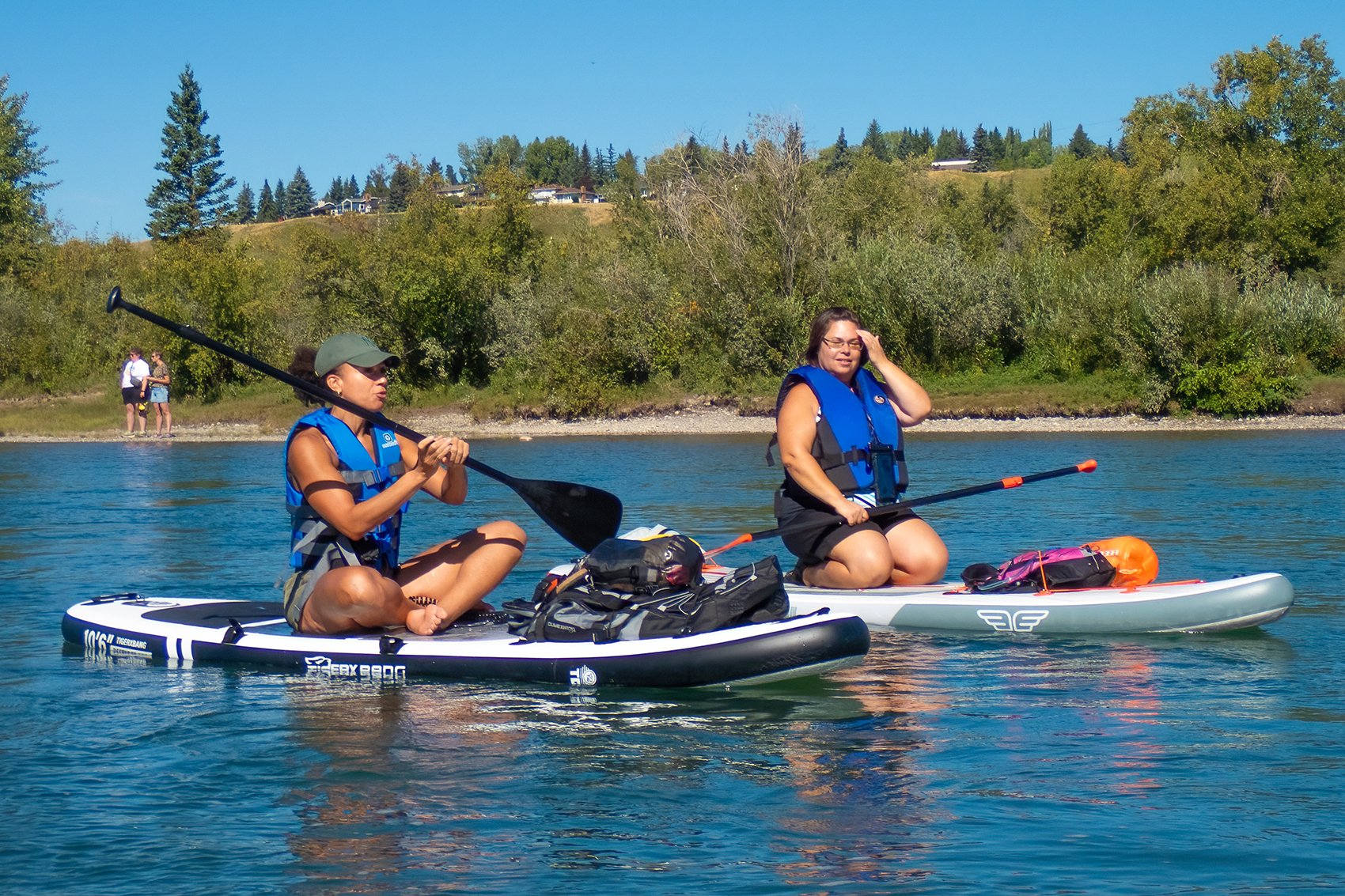 Discussing the things that matter, Bow River Float, Calgary, AB, 2024-08-31