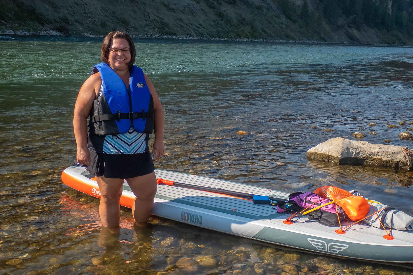 Ready to launch, McKinnon Flats to Johnson's Island, Bow River Float, 2024-09-08