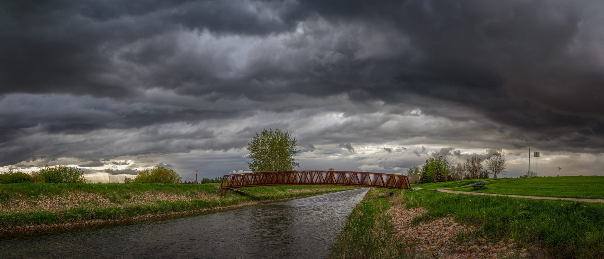 Tom Sadler under fire, Thomas Drive, Strathmore, AB, 2024-05-16